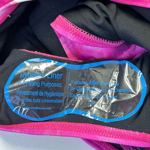 DKNY Tie-Back Halter Style One-Piece Swimsuit Abstract Mirage Women's Medium NWT - Picture 9 of 12